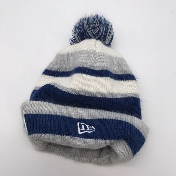 Indianapolis Colts New Era NFL Football Team Logo Beanie Sports Pom Winter Hat - Picture 5 of 10